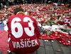 Чехия простилась с погибшими в России хоккеистами